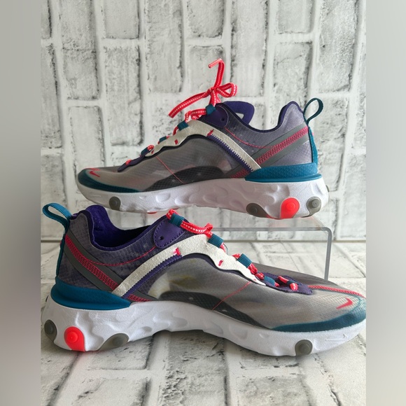 Nike React Element 87 Red Orbit CJ6897-061 Size 9 Men 10.5 Women - Picture 6 of 14